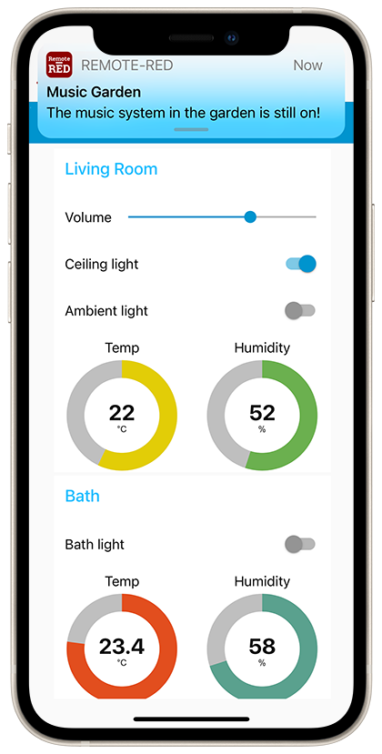 Remote-RED App Screenshot